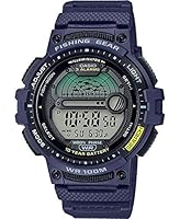 Casio Men's Fishing Timer Quartz Watch with Resin Strap, Blue, 24.1 (Model: WS-1200H-2AVCF)