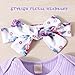 GDTOGRT Baby Girl Clothes Infant Outfit Ruffle Sleeve Romper and Floral Pants with Cute Headband Sets Baby Clothes for Girls 3-6 Months - Purple