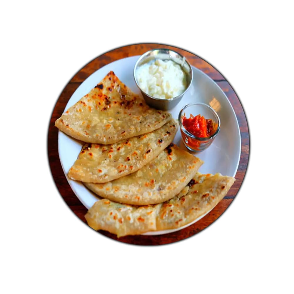 Deep Print Aloo Paratha Acrylic Fridge Magnet || Foody Food Lover Yummy (B0DCLPBLHY) Amazon Price History, Amazon Price Tracker