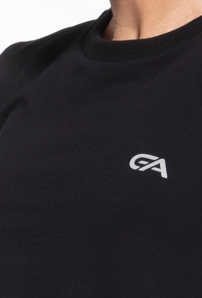 Gatta - Bluza Damska Dresowa Bawełniana - Sportowa Bluza bez Kaptura - Oddychająca, Miękka i Elastyczna - z Luźnymi Rękawami i Szerokimi Ściągaczami - Czarna - XL