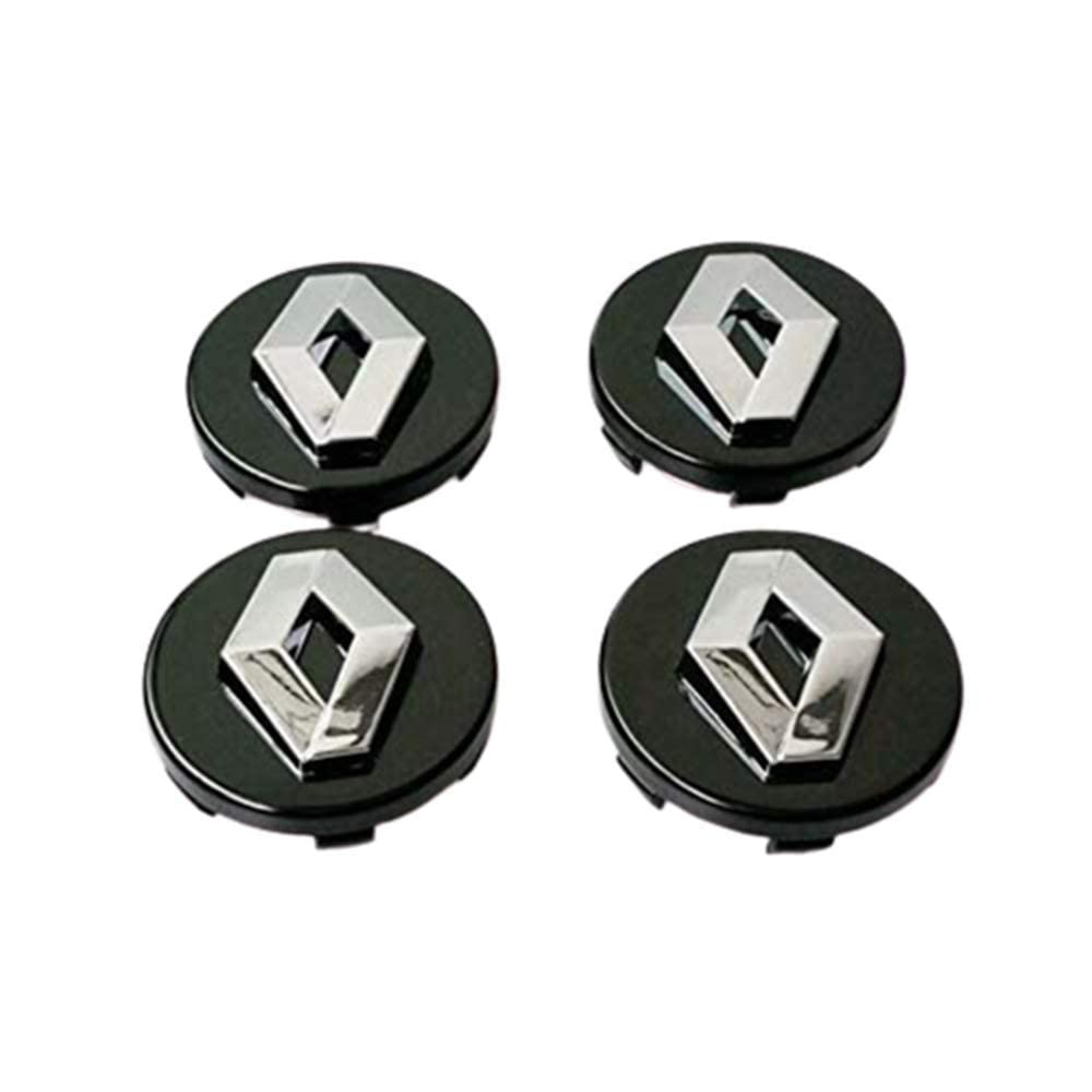 4Pcs wheel Center caps Hub Centre Caps Cover 57mm for Koleos Duster Megane,Black