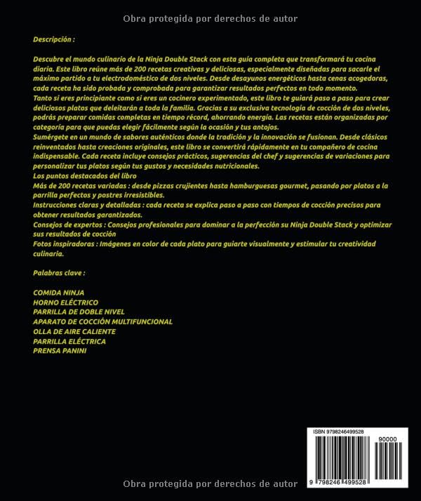 Miniatura 2 de EL GRAN LIBRO DE NINJA DOBLE PILA MÁS DE 200 RECETAS SENCILLAS Y FÁCILES DE DESCUBRIR PARA SATISFACER TUS NECESIDADES CULINARIAS, DESDE POLLO