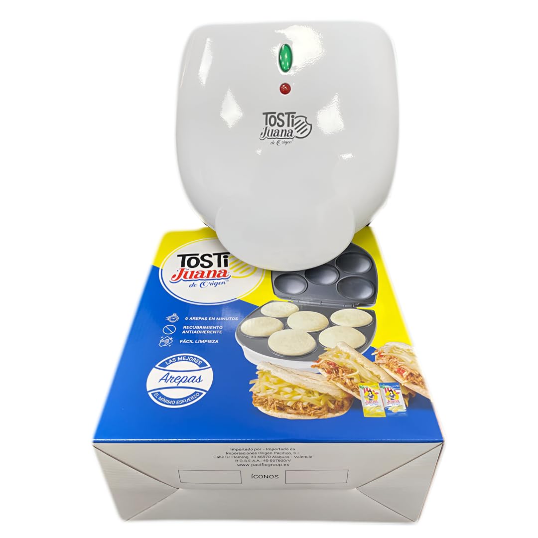 Tosti La Mantuana, Tostiarepas venezolanas, 6 unidades, arepas en pocos minutos