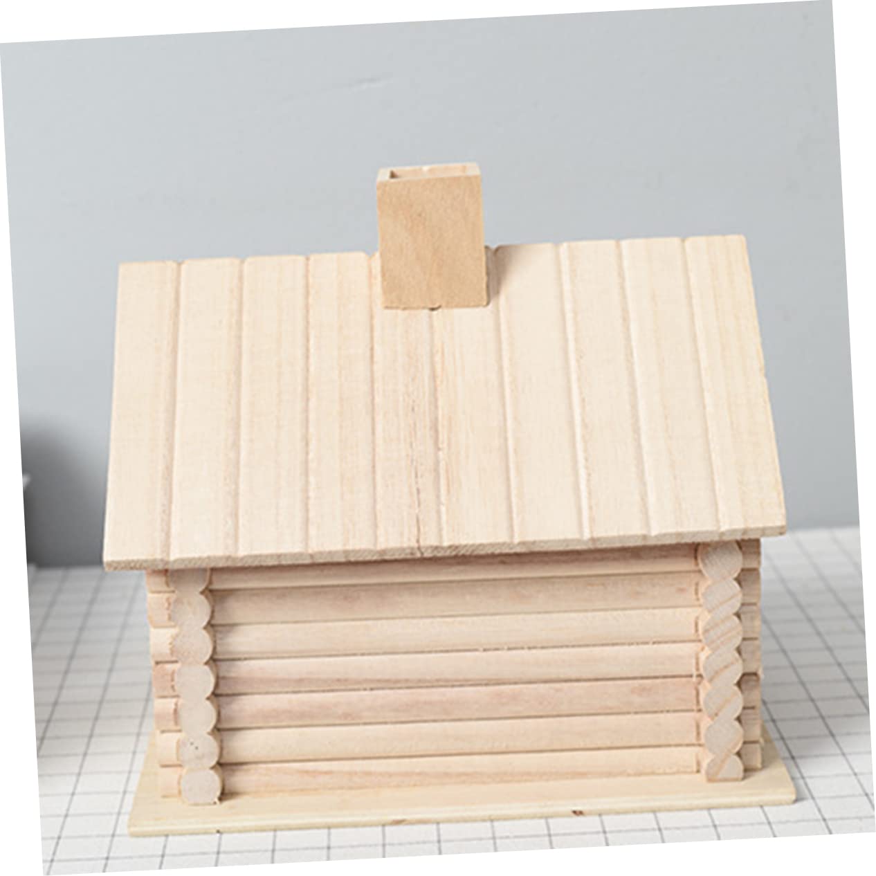 Abaodam Handmade Solid Wood Bird Nest with Wide Entrance Outdoor Bird House for Birds for Garden Balcony Unfinished Craft for DIY Decoration and Home