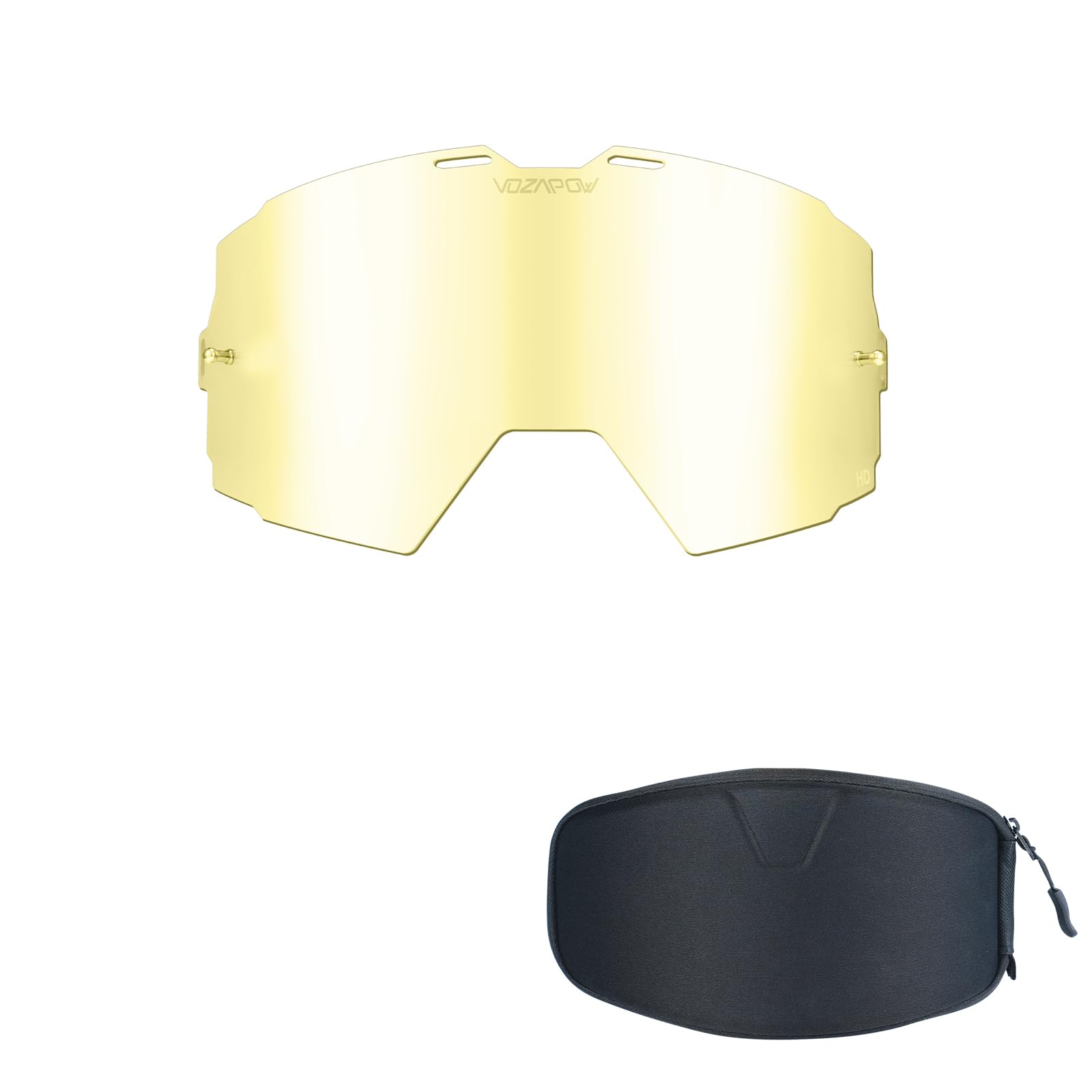 VOZAPOW Interchangeable Magnetic Replacement Lenses, Design for AMX10 Goggles, Anti-Fog, Anti-UV & Anti-Scratch