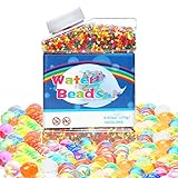 🛁【MULTI-USO】 Estas cuentas de cristal se puede utilizar como plantar, decorar jarrones y otros tipos de vidrio, hacer diversas manualidades, reconocer los colores, y como regalo para diversas fiestas.