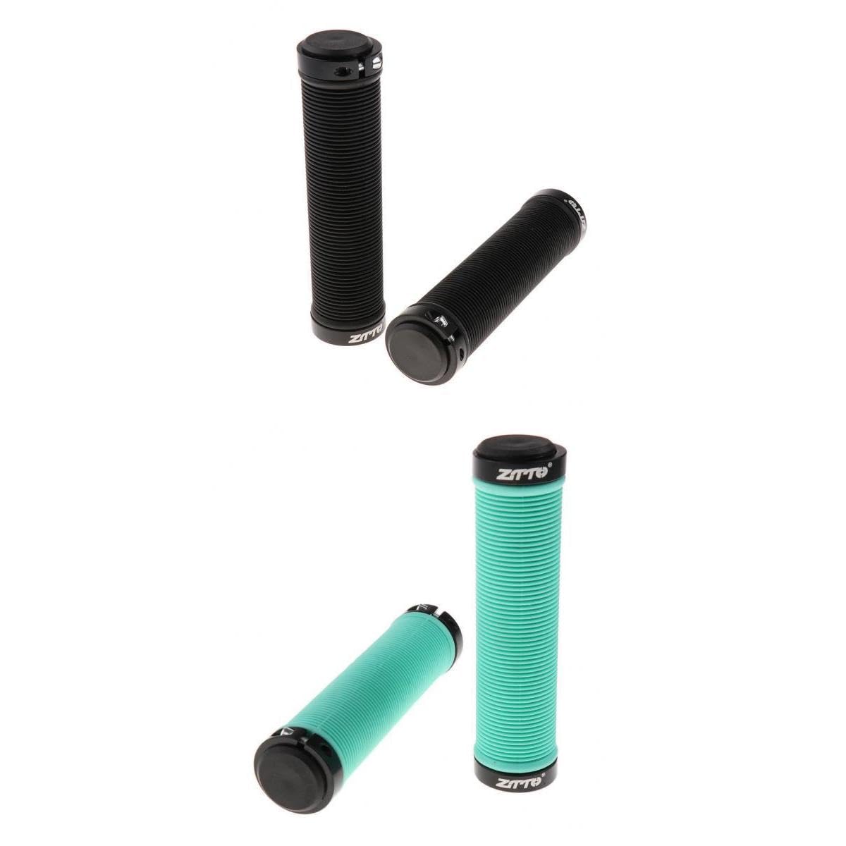 CALANDIS™ 2 Pair MTB Bike Handlebar Grips Silicone Gel Lock on Anti Slip Bicycle Grips | Handlebar Grips Tape & Pads | Bicycle Components & Parts | Cycling-image-8