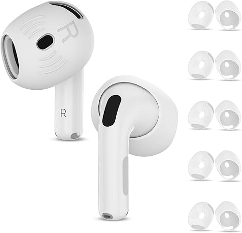 Miniatura 8 de 5 pares de almohadillas para AirPods 4, funda de auriculares de silicona AirPod 4 antideslizante y suave, accesorios para Air Pod 4 compatibles con