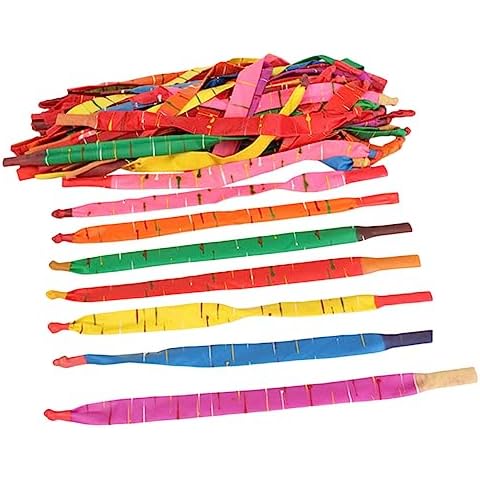 KITANDOVE 100pcs Home Air Balloon Whistling Noise Balloon Longs Balloons with Pump Jumbo Balloons Giant Balloons Giant Rocket Balloons Air Balloon Decor Balloon Toys Latex Balloons Emulsion Cover