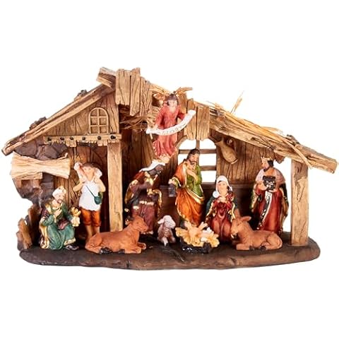 BRUBAKER 12.6 inches Nativity Set with 11 Figures Cover