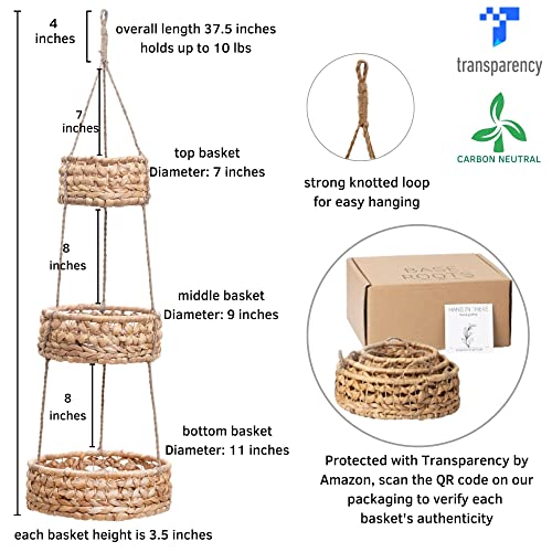 Cesto di frutta sospeso 3 Ripiano cestino appeso