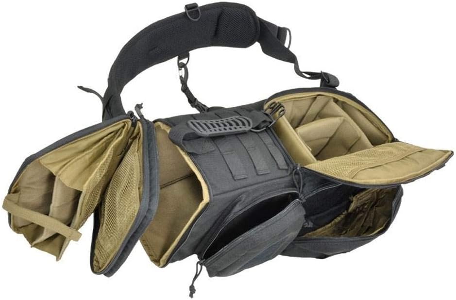 HAZARD 4 Evac Photo-Recon(TM) Photo Sling Pack w/MOLLE (R) - Black , 18.1" L x 6.3" W x 4.7" D