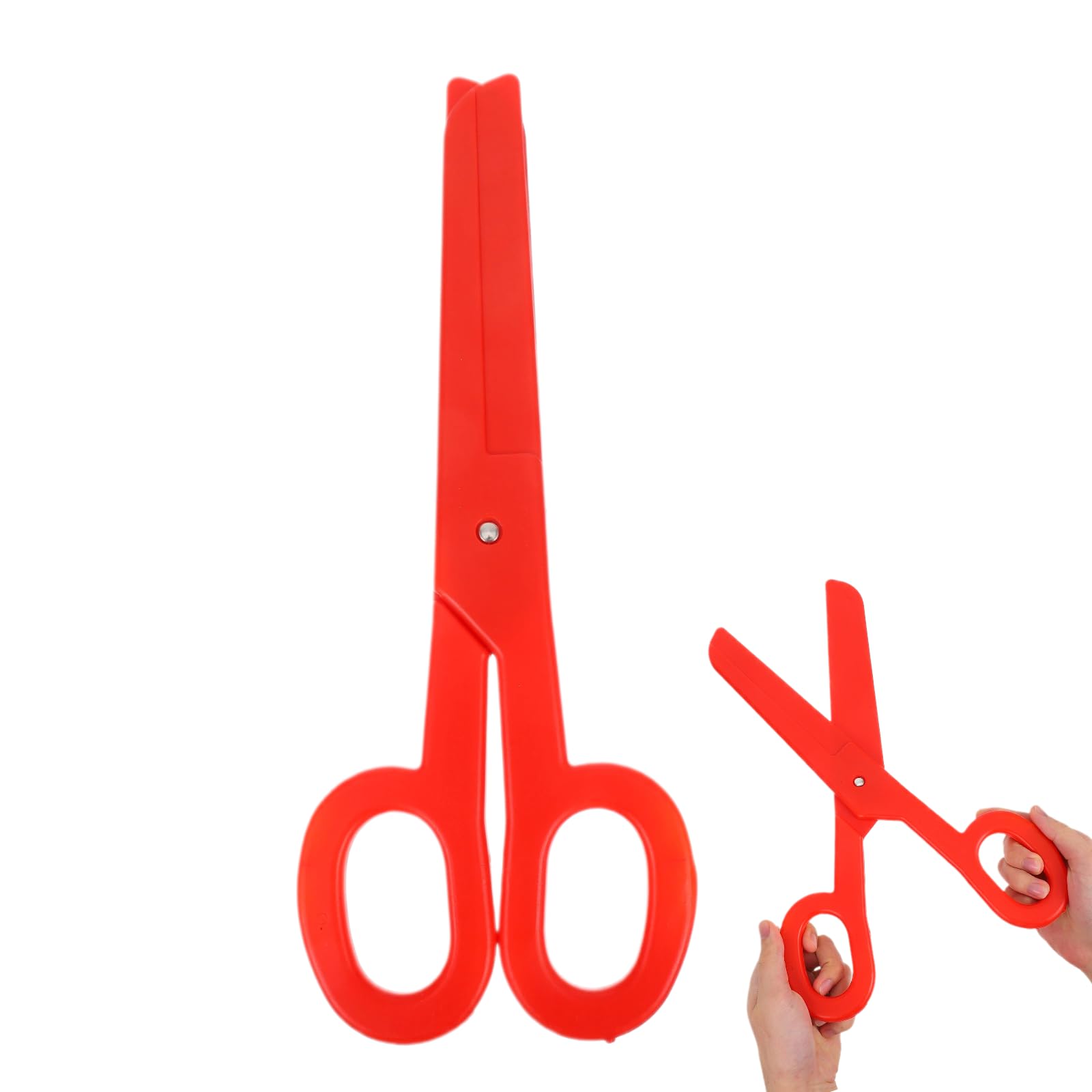 MAGICLULU Giant Clown Scissors Prop for Carnival Costume Accessories and Stage Performance, Red Fake Scissors for Cosplay and Pretend Play, 14.96 Inch