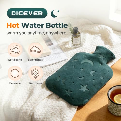 DICEVER Hot Water Bottle with Soft Cover