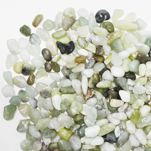 Image of 2.5LB Succulent and Cactus Pebbles, 1 /5 Inch Jade Pebbles for Indoor Plants, Decorative Gravel for Vases, Bamboo, Succulent, Terrarium, Crafts, Cactus