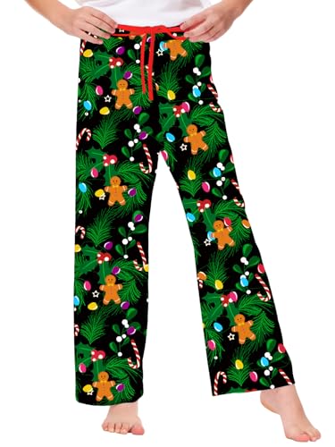 Image of Remimi Girl Boy Plaid Pants Drawstring Summer Casual Loose Bottoms 5-14 Years