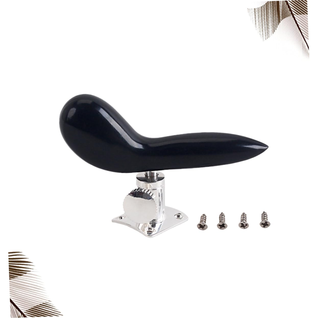 Supporto per Fagotto Cg10 Base Accessorio per Fagotto | Finitura Nero Lucida, Bakelite e Metallo, Design Ergonomico, Installazione e Rimozione Semplici, Resistenza alla Corrosione