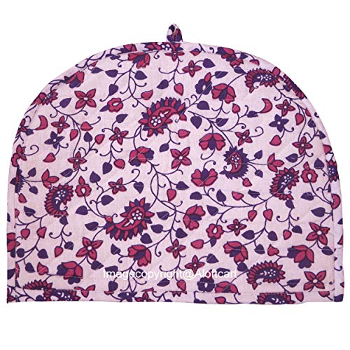 Image of Indian Mandala Cotton Handmade Printed Tea Cozy Kitchen Accessories Tea Port Cover Tea Kettle Tea Pot Cover Decorative Creative Tea Cosy