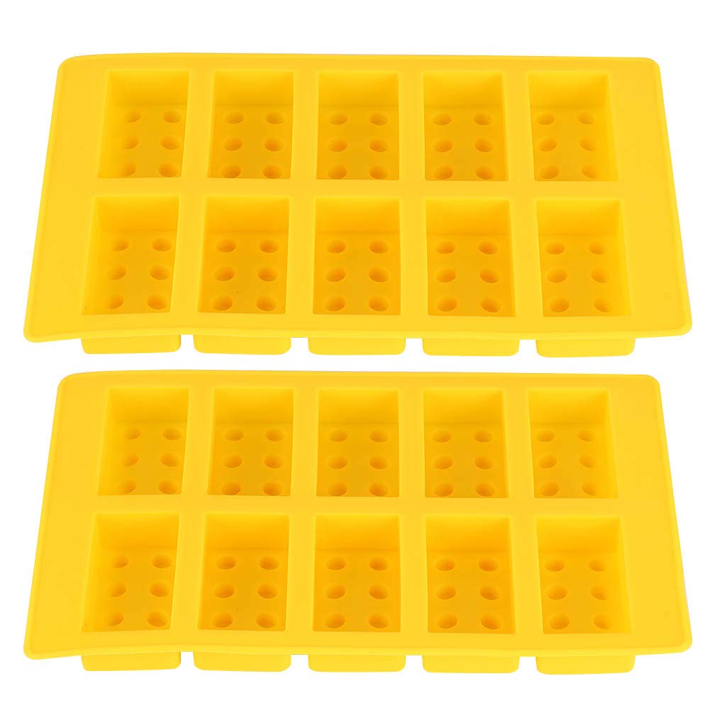 AMONIDA 10‑Grid 2Pcs Ice Cubes Mold, Ice Trays, for Bar and Restaurant