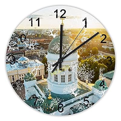Helsinki - Reloj de pared de madera, redondo, silencioso, sin garrapatas, estilo rústico, de madera, redondo, fácil de leer, para el hogar, oficina, reloj escolar, de 10 pulgadas | Ya disponible en tu tienda friki favorita! En mundofriki.es! Helsinki - Reloj de pared de madera, redondo, silencioso, sin garrapatas, estilo rústico, de madera, redondo, fácil de leer, para el hogar, oficina, reloj escolar, de 10 pulgadas | Ya disponible en tu tienda friki favorita! En mundofriki.es!
