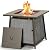 BALI OUTDOORS FirePit Propane Gas Fire Pit Table, 28Inch Square Fire Table 50,000BTU with Cover Lid & Lava Rocks for Outside Backyard Deck Patio