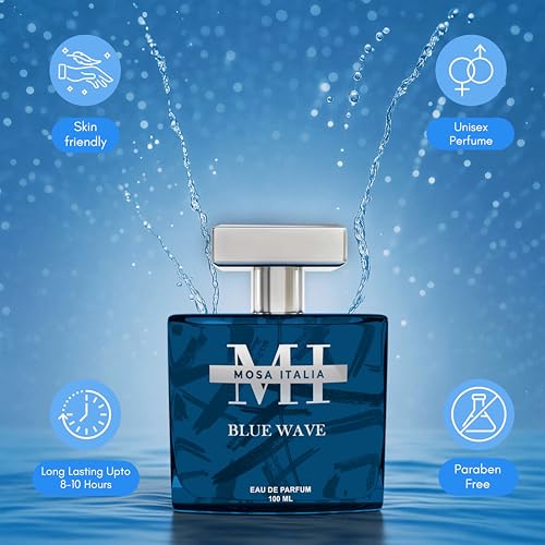 Image of Blue Wave Perfume for Men & Women 100ml | Long Lasting Eau De Parfum | Luxury Fragrance with Fresh Citrus & Woody