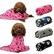 4 Stück Haustier Hundedecke mit Hund Pfote gedruckt Decke, waschbar weiche Decke, Haustier warme Decke für Kätzchen und Welpen Haustier Nester, Betten, Sofas (Multi-Color)