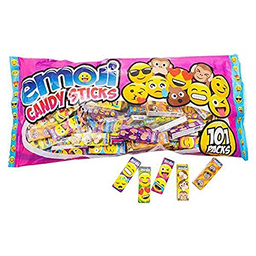 Emoji Candy Sticks - 101 packs