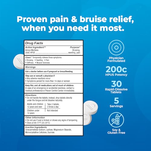 Image of VitaMedica Arnica Montana 200C Rapid Dissolve Tablets - 30 Ct