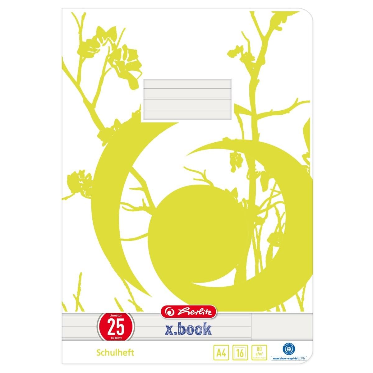 Herlitz 3352507 LandR Octave Exercise Book A6 Squared 70 g/m², 32 Pages