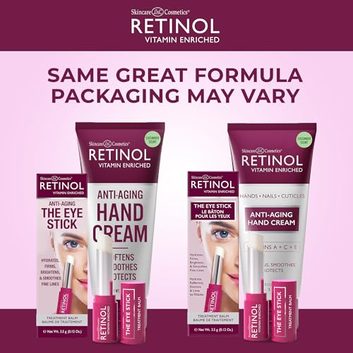 Retinol Anti-Aging Hand Cream - Conditions & Protects Skin, Nails & Cuticles + Retinol Anti-Aging Eye Stick – Hydrates, Firms, Brightens, and Smooths Fine Lines image 4