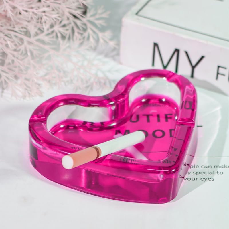 Miniatura 2 de Estuche para cenicero de cigarrillos, bandeja creativa de cenizas de cristal para uso en interiores o exteriores, soporte para cenizas para