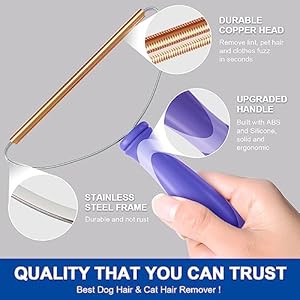 Pet-Hair-Remover-Deep-Cleaning-Dog-Cat-Hair-Remover-Lint-Cleaner-Pro-Fur-Removal-Tool-Portable-Carpet-Scraper-Rake-Fuzz-Hairball-Shaver-for-Carpet-Car-Mat-Couch-Pet-Bed-Rug-Purple - Cucciolini Doodles   Pet-Hair-Remover-Deep-Cleaning-Dog-Cat-Hair-Remover-Lint-Cleaner-Pro-Fur-Removal-Tool-Portable-Carpet-Scraper-Rake-Fuzz-Hairball-Shaver-for-Carpet-Car-Mat-Couch-Pet-Bed-Rug-Purple