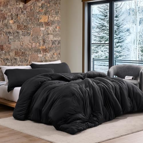 Coma Inducer Love Thick - Springtime Oversized Queen Comforter Set - Black