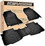 KEYOOG Floor Mats Compatible For 2020-2022 Subaru Outback (Not fit's Wilderness) / Legacy , Black TPE Special All-Weather Automotive Mat Interior Accessories Includes 1st and 2nd Row, 3 Pieces In Tota