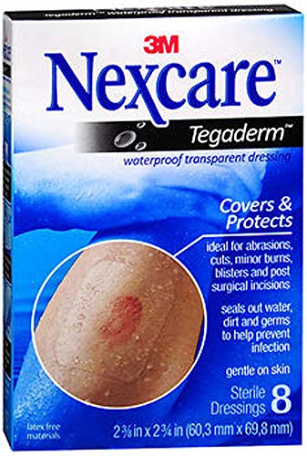 Nexcare tegaderm Waterproof Transparent Dressing, 2-3/8
