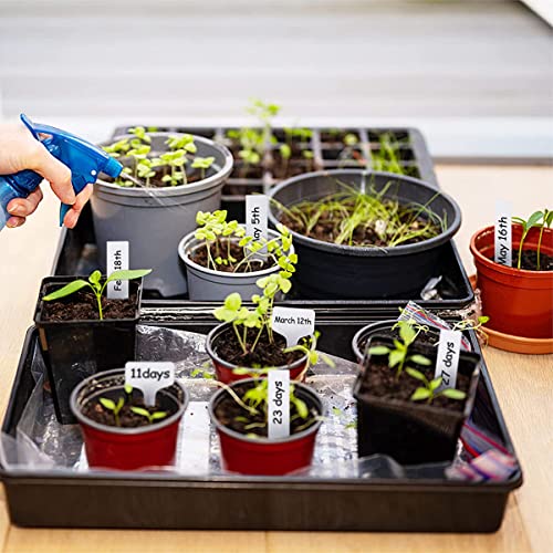 Image of HASTHIP 100pcs White Plant Label Plant Name Tag PP Plastic Reusable Plant Name Tags for Gardening Writtable Plant Tags for Plant Classfication, 100 Labels