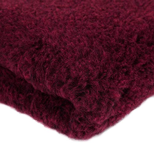 Profleece® Vet Bedding Classico per Cani, Gatti Incontinenti Anziani Malati Termoisolante Filtra i Liquidi Il Pelo Resta Asciutto (Rosso, 150 x 100 cm)
