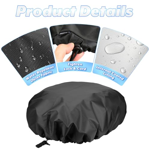 Robot Lawn Mower Cover Wire Free Automatic Robotic Lawnmower Waterproof Protective Cover UV Protection Cover with Drawstring for Smart Mowing Machine in Outdoor Garden Yard - Image 4