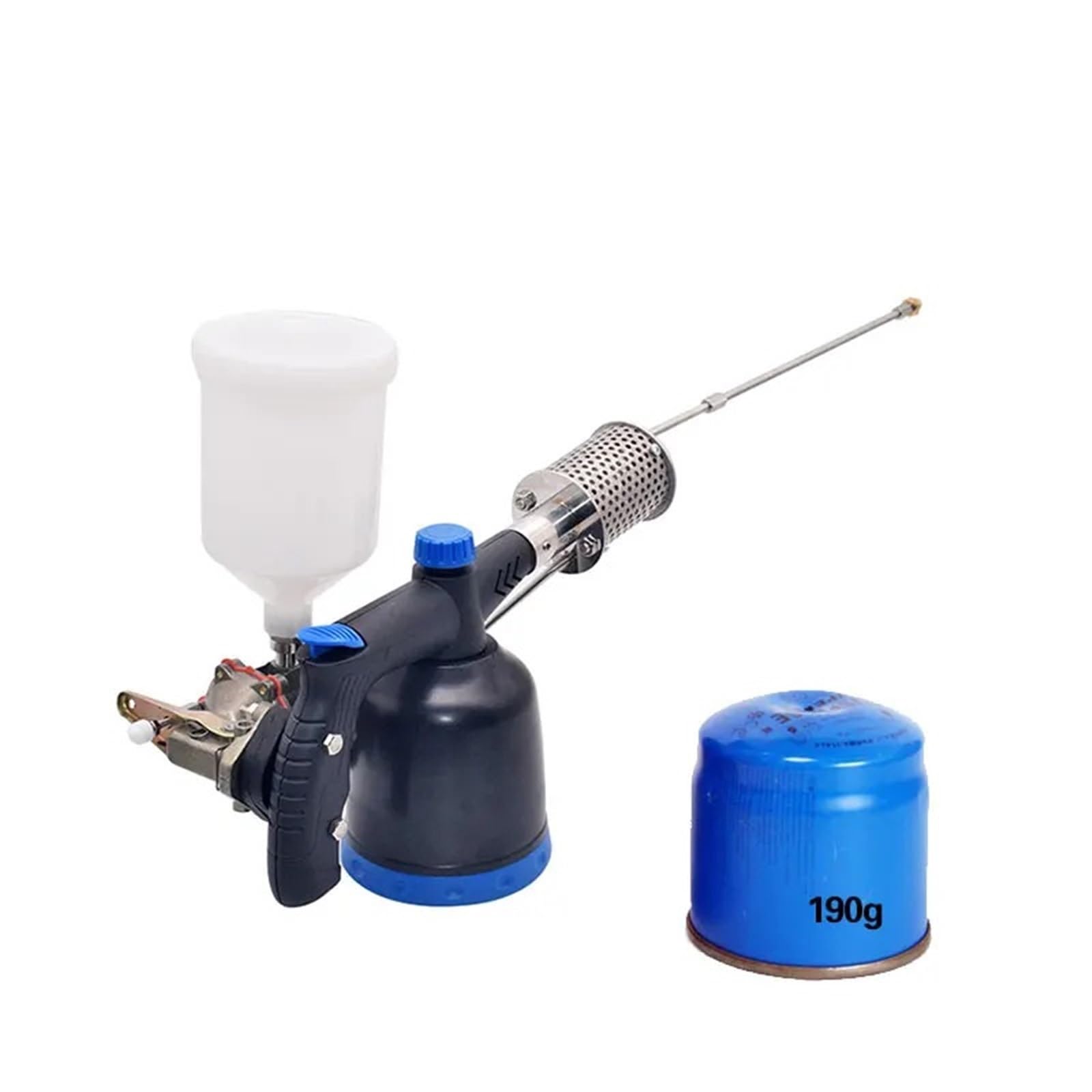 Vaporizador de ácido oxálico y propano for cultura, nebulizador, tratamiento for el control ácaros Varroa, Varomor, la herramienta más eficaz for colmenas Agricultura(Euro Version Blue)