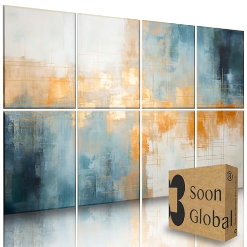 Soon Global 8-Pack Acoustical Wall Panels, 48 X 32 Inches Art Acoustic Panels, Decorative Acoustic...