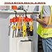 Keaiomo Lineman Tool Board, Bucket Truck Hook Organizer, Bucket Truck Accessories for Lineman, Including Four Hook for Aerial Baskets(Two 3” and Two 2”)