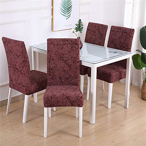 Chickwin Dining Chair Slipcovers Chair Covers, Seat Protector Soft Stretchy Removable Washable Chair Covers for Home Kitchen Hotel Dining Room Banquet Wedding Restaurant (Brown Lines,1pc) Chickwin Dining Chair Slipcovers Chair Covers, Seat Protector Soft Stretchy Removable Washable Chair Covers for Home Kitchen Hotel Dining Room Banquet Wedding Restaurant (Brown Lines,1pc)