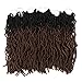 FASHION IDOL Nu Locs Crochet Hair 6 Bundles Faux Locs Crochet Hair 18 Inch Goddess Locs Crochet Ombre Dreadlock Hair Extensions Crochet Twist Braids Hair BROWN OMBRE (TT1B/30)