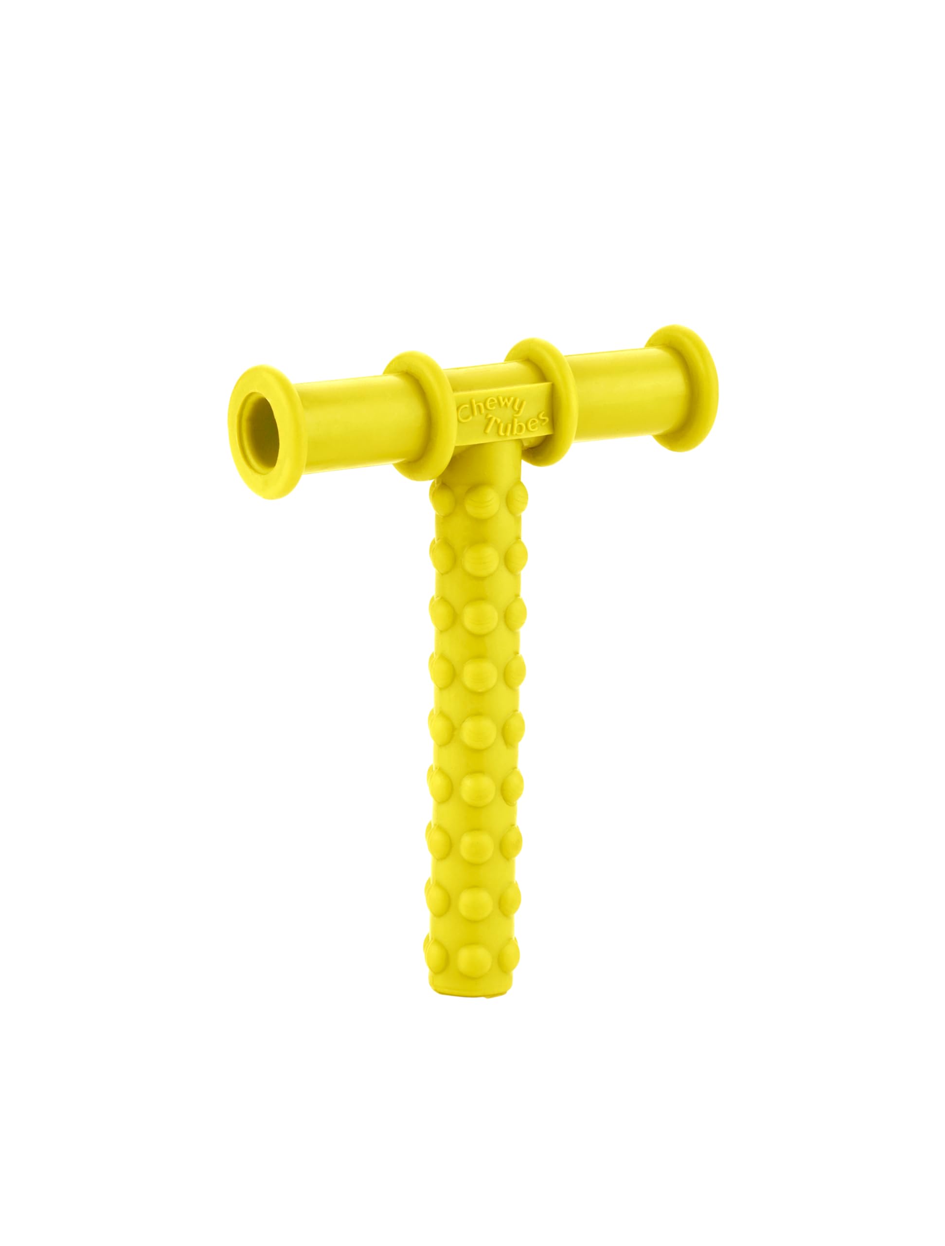 Chewy Tube for Oral Sensory Therapy Yellow | Non-Toxic Biting & Chewing Tool for Autism, ADHD | Textured Teether for Children & Adults (Yellow chewy tube)-image-3