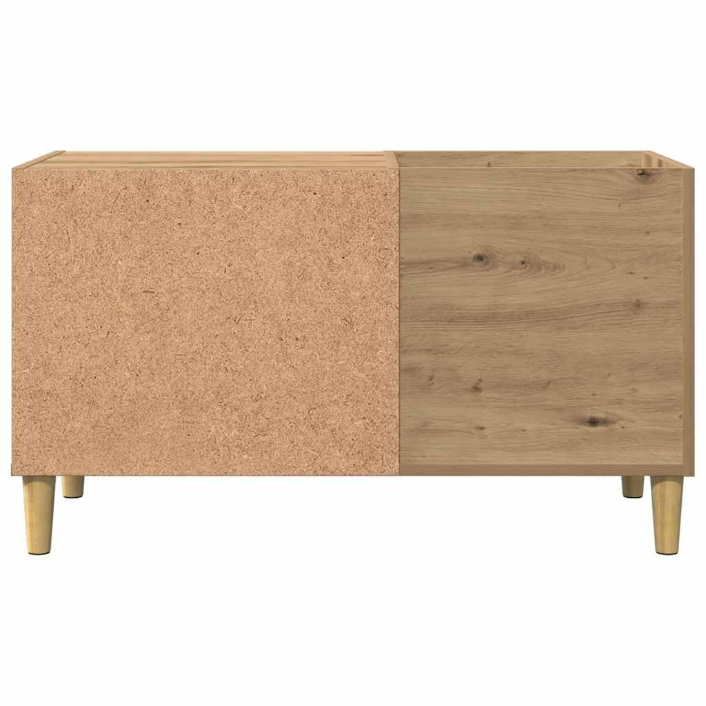 Hothingwell Szafa A Discs Chene 84 5x38x48 cm Drewno Ingenierie | Przechowywanie płyt winylowych LP, wytrzymały blat na gramofon, drewniane nogi, meble boczne lub biurko
