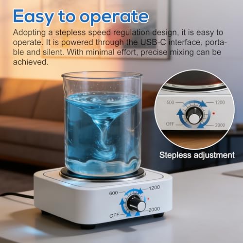 Agitateur magnétique compact de 1500 ml pour mélanger vos solutions - 6