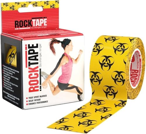 RockTape Standard Uncut Kinesiology Tape- Reduces Pain, Swelling, and Muscle Tightness,180% Stretch for Full Range of Motion… – Ansicht 1