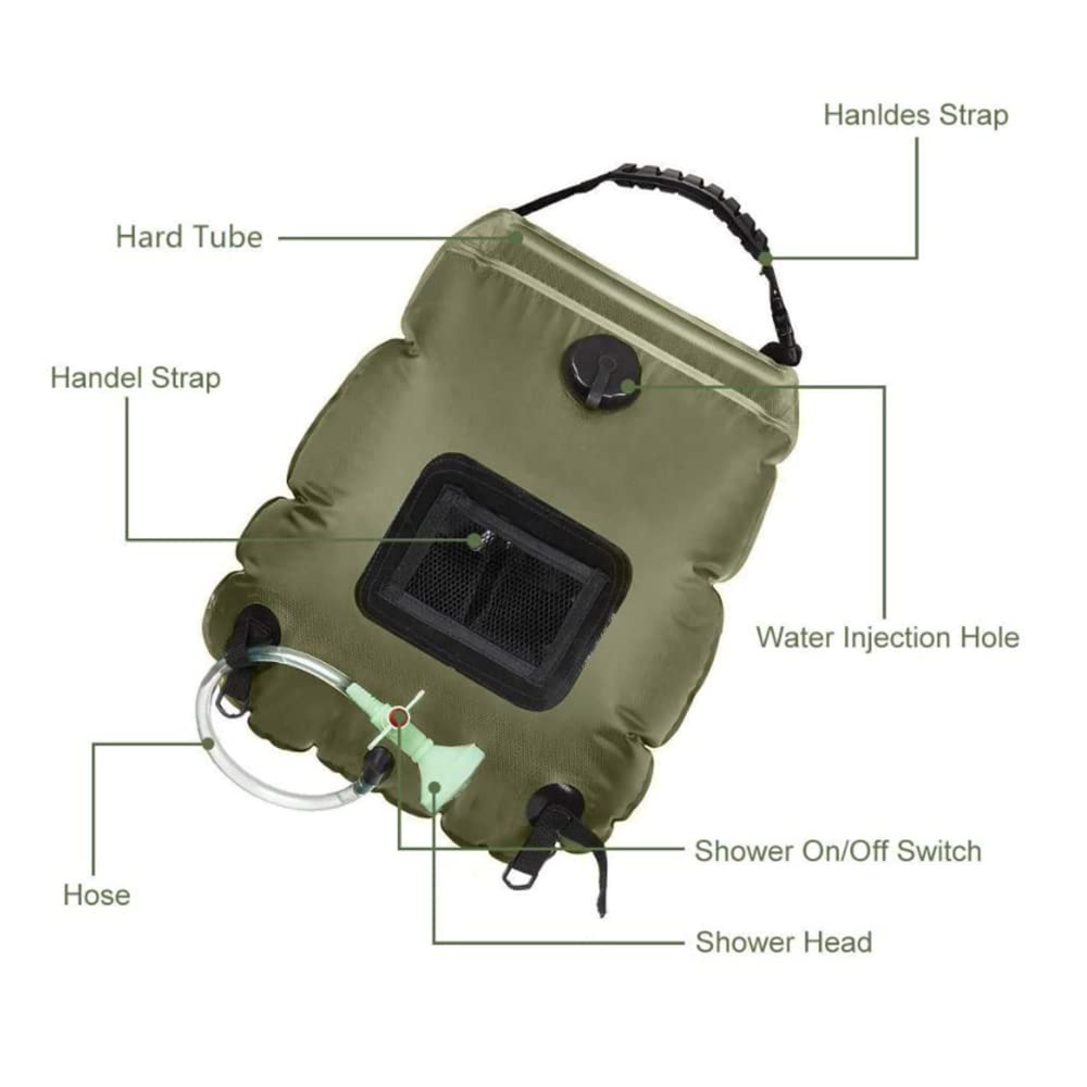Borsa da doccia portatile solare, borsa da doccia da campeggio esterna