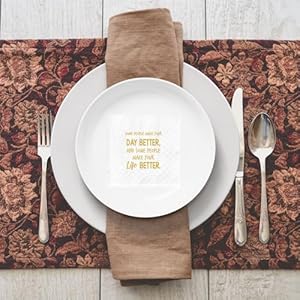 Thank you gifts napkins inspirational gifts for women men coworker birthday party decorations supplies for women best friend daughter mom some people make your day better 45x45in 50pcs  urban country home decor